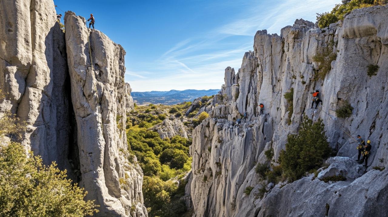Lire la suite à propos de l’article Défier la gravité sur la via-ferrata du Chaos de Montpellier-le-Vieux